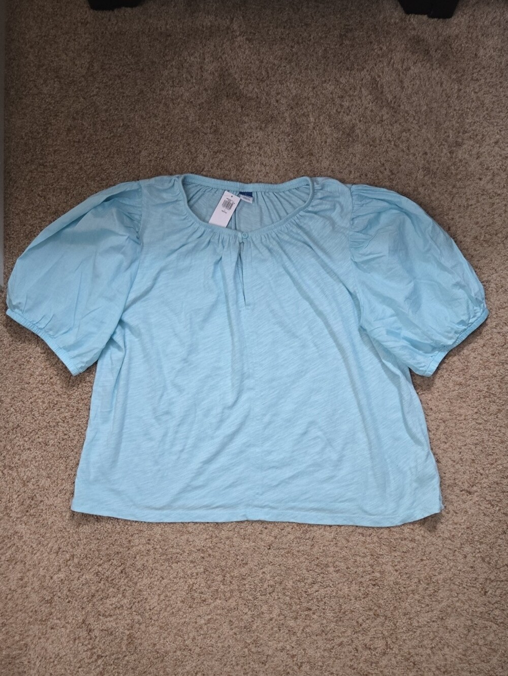 Old Navy Light Blue Button Front Top